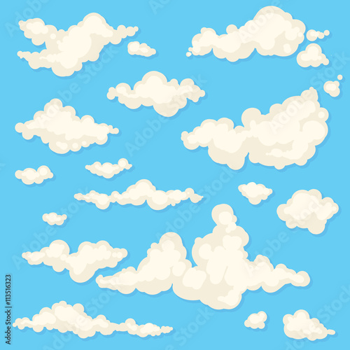 Set of vector clouds