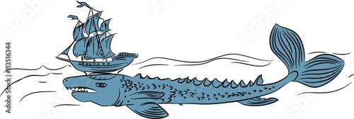 Echeneis - legendary sea creature