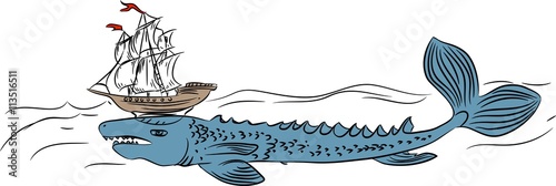 Echeneis - legendary sea creature
