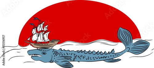 Echeneis - legendary sea creature