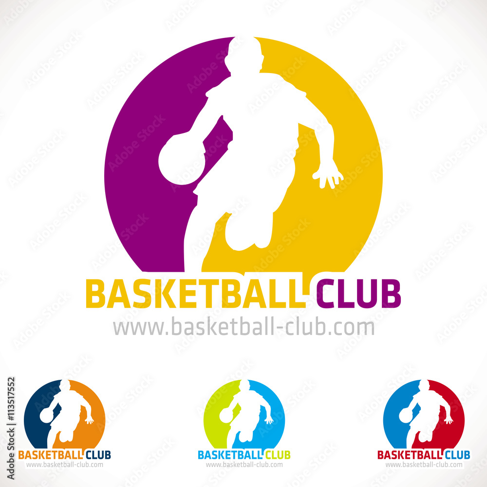 logo basketball basket club joueur Stock Vector | Adobe Stock