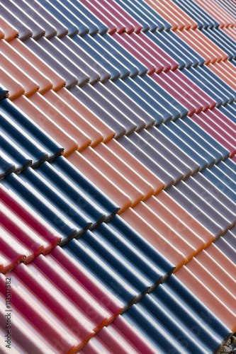 Bunte Dachziegel