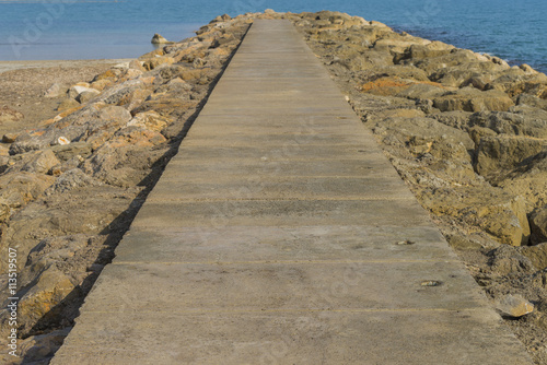 Wooden walkway.