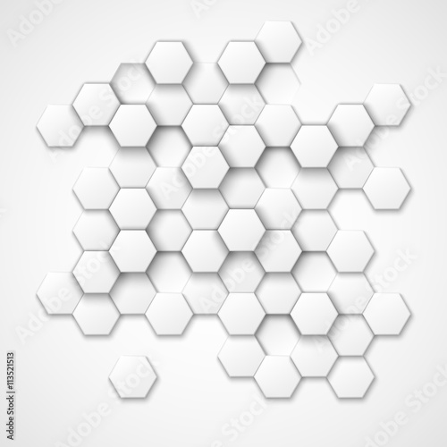 Abstract hexagonal vector background