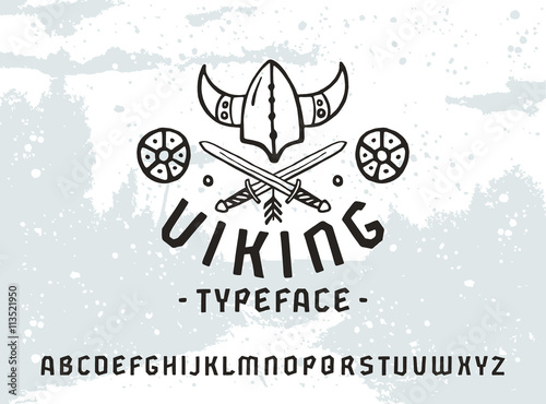 Sanserif font in historical style