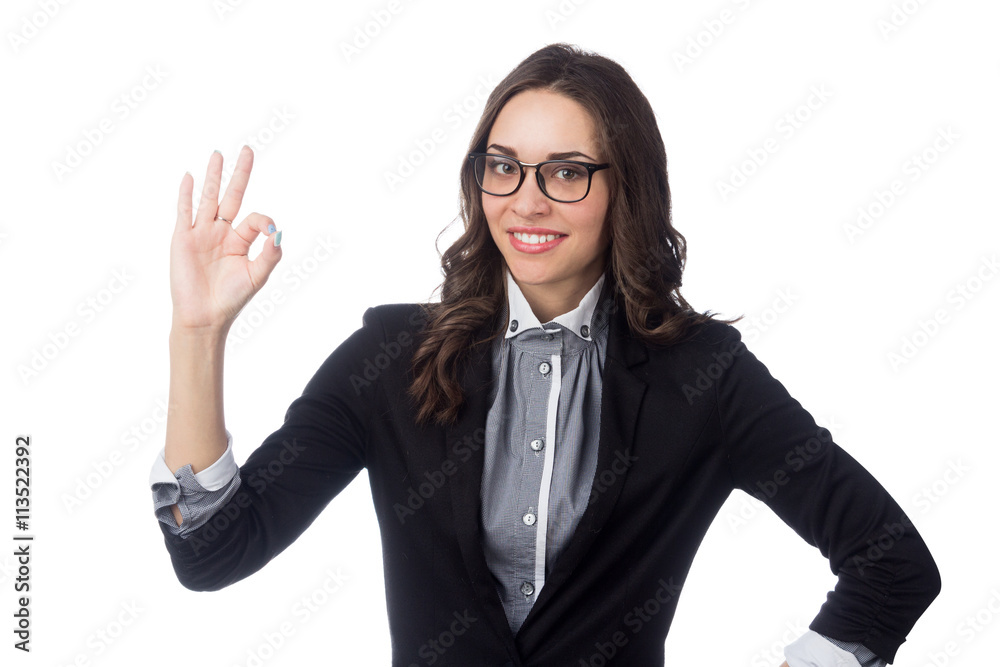 Happy business women isolated on white Happy business women isolated on white