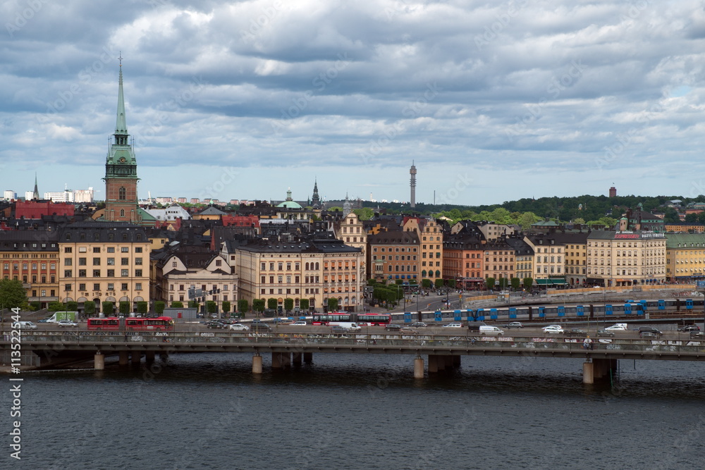 Fototapeta premium Panorama di Stoccolma 
