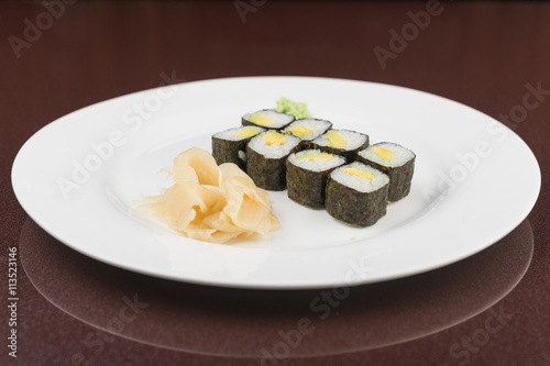 tasty seafood sushi