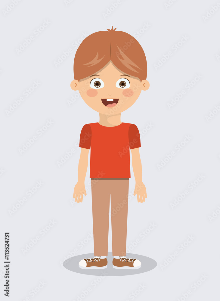 Fototapeta premium boy character design 