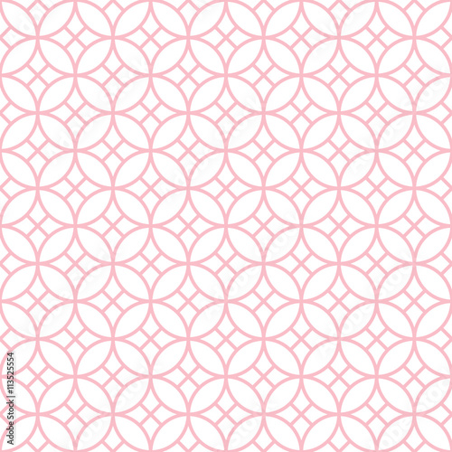 Retro Seamless Circle/Lines Pattern Rose