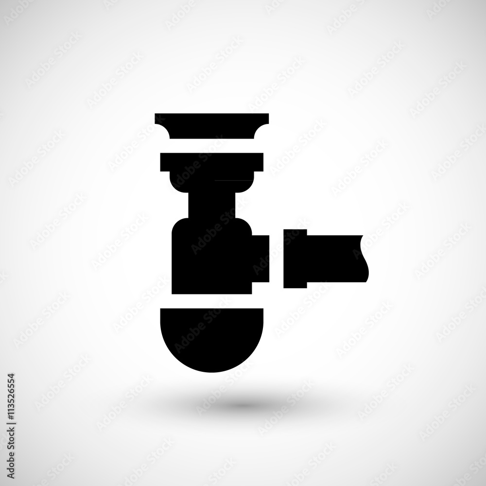 Sewage siphon icon Sewage siphon icon