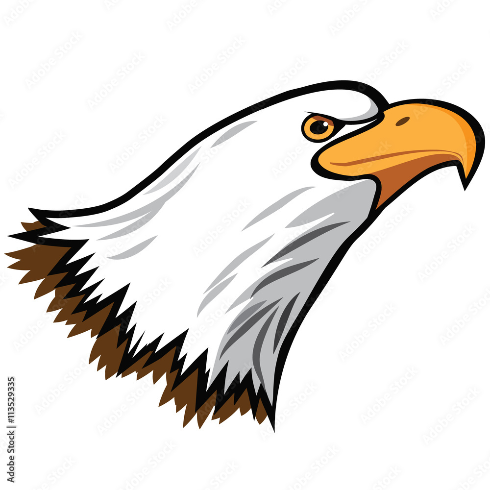 Fototapeta premium Bald Eagle. EPS 10 vector.