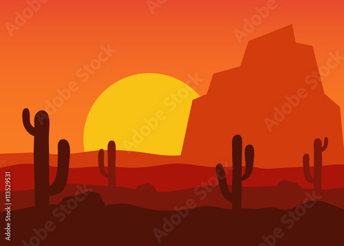 Western desert landscape