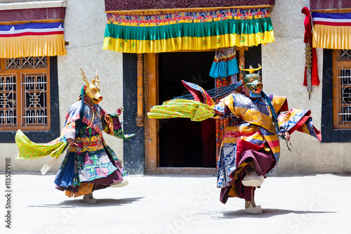 Cham Dance in Lamayuru Gompa in Ladakh, North India