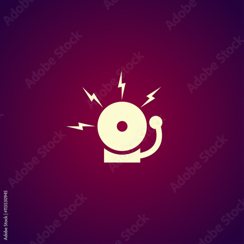 alarm bell. Modern design flat style