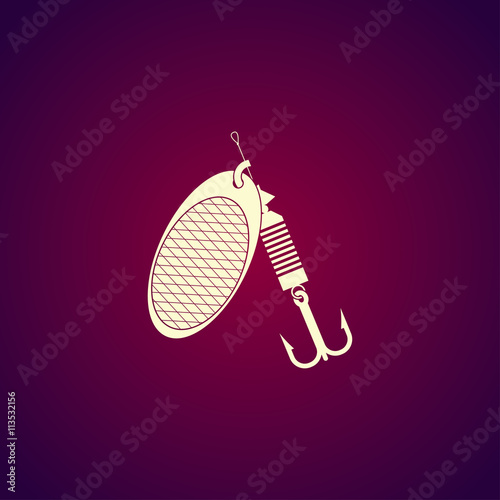 Fishing baits. Vector concept illustration for design