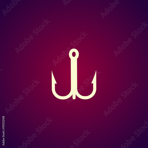 Hook icon. Vector