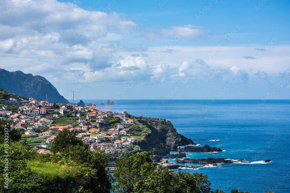 Madeira coastline town