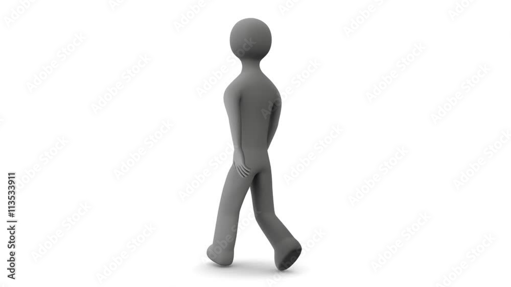 Animated character walks. Seamless loop. Alpha channel. Animated character walks. Seamless loop. Alpha channel.