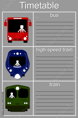 schedule ground transportation - bus, train, high-speed train