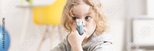 Asthma medicine inhaler photo