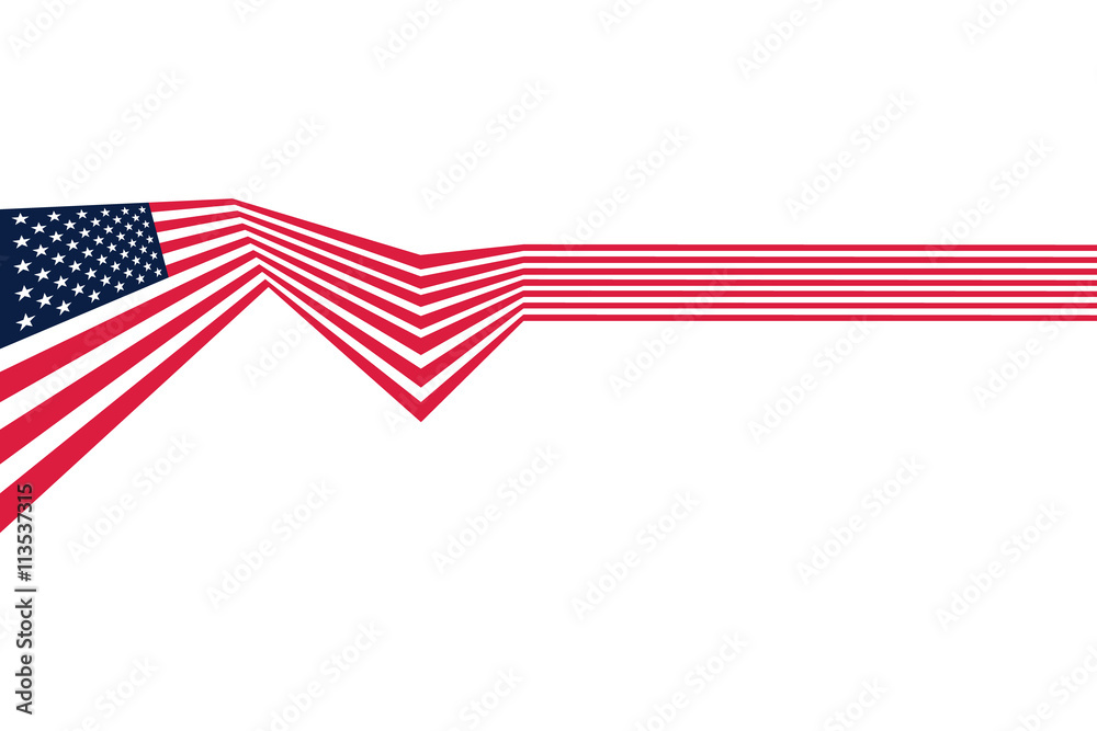 Vector - Abstract US flag top left cover vector Vector - Abstract US flag top left cover vector
