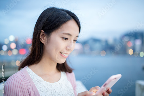 Young woman use of mobile phone