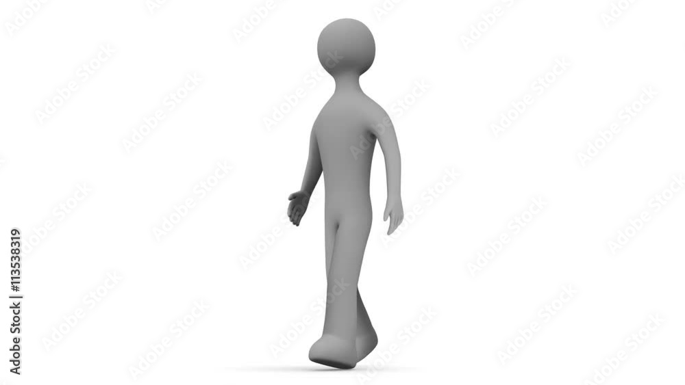 Animated character walks. Seamless loop. Alpha channel. Animated character walks. Seamless loop. Alpha channel.