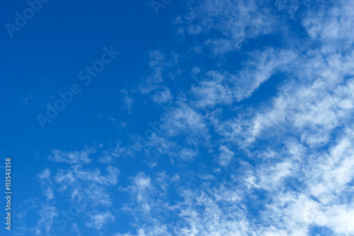 Pattern on blue sky by cloud