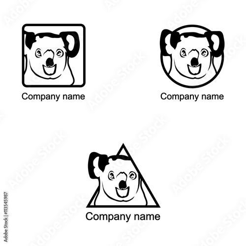 Photography Set of Koala logo