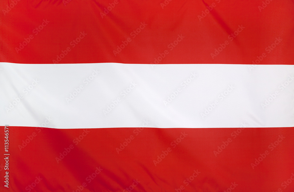 Austria Flag real fabric seamless close up Austria Flag real fabric seamless close up