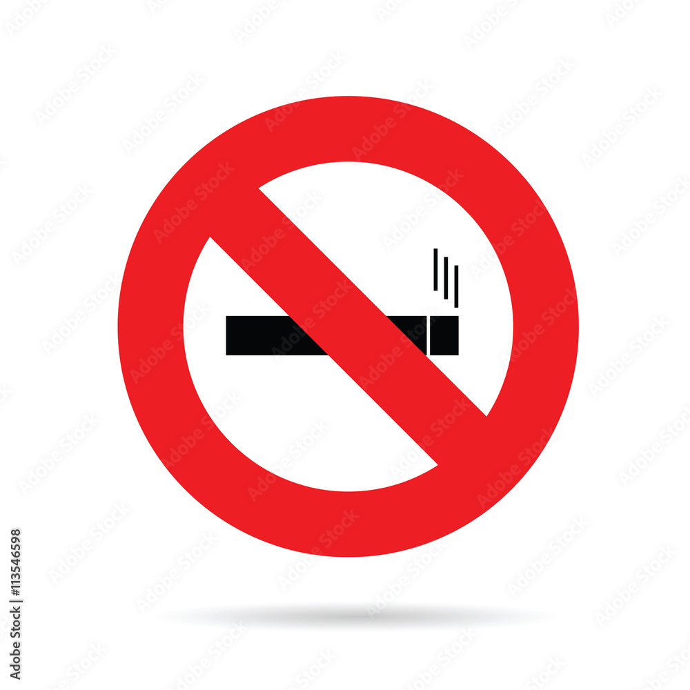 sign for no smoking illustration