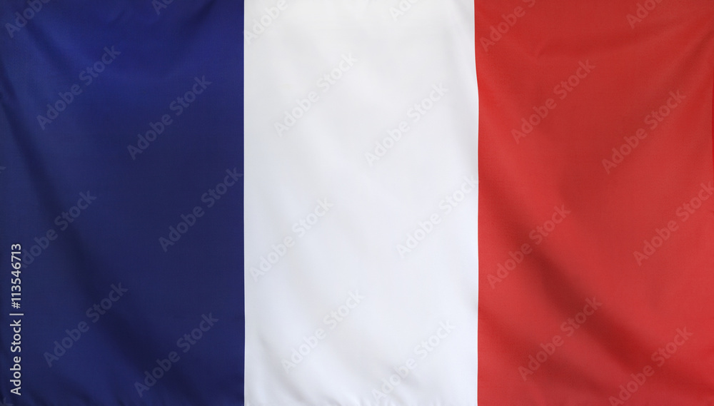 France Flag real fabric seamless close up France Flag real fabric seamless close up
