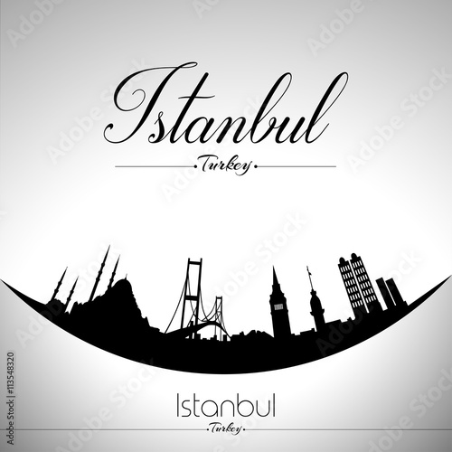 Istanbul silhouette.