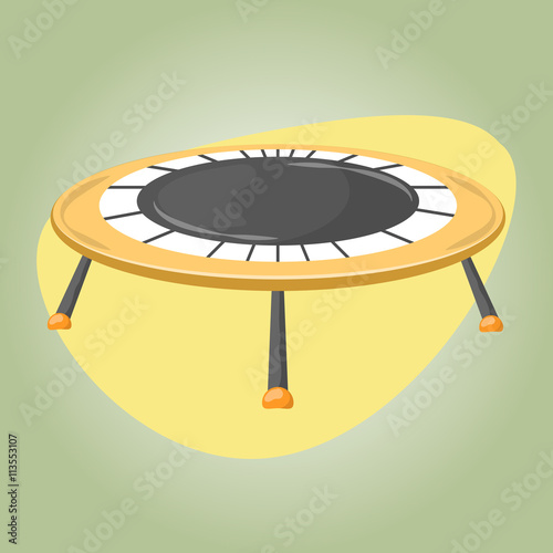 Trampoline colorful icon