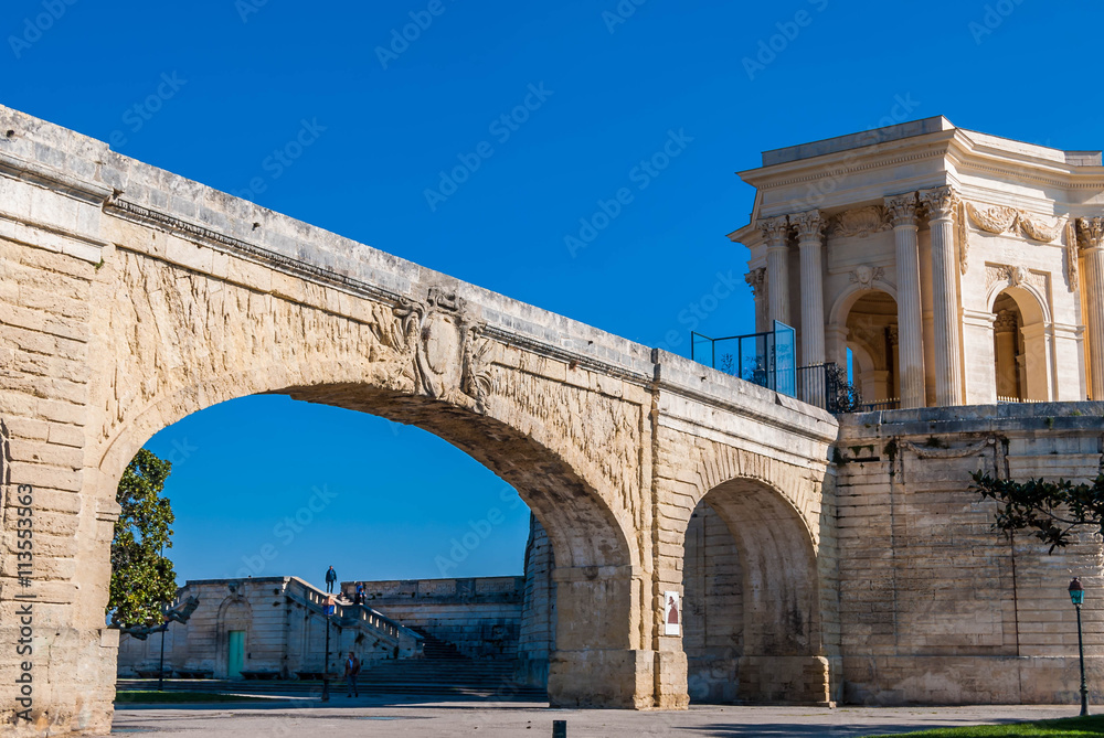 Montpellier, Hérault, France.acqueduc,arceaux,