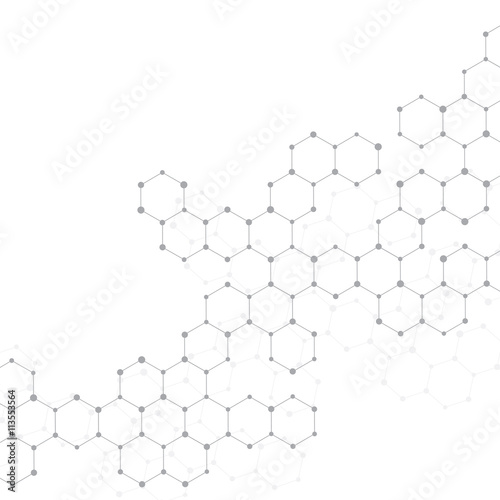 Structure molecule of DNA and neurons. Abstract background. Medicine, science, technology. Vector illustration for your design