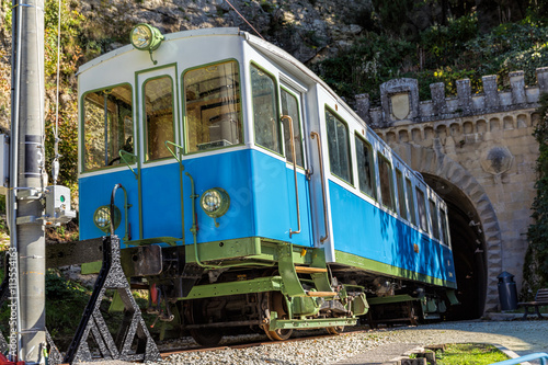 Railway wagon closed railroad San Marino