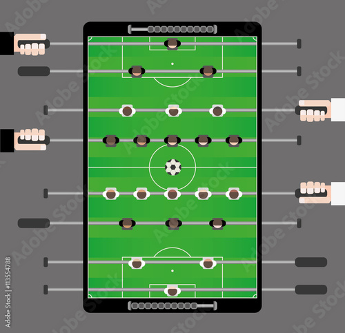  Football Table Game from top