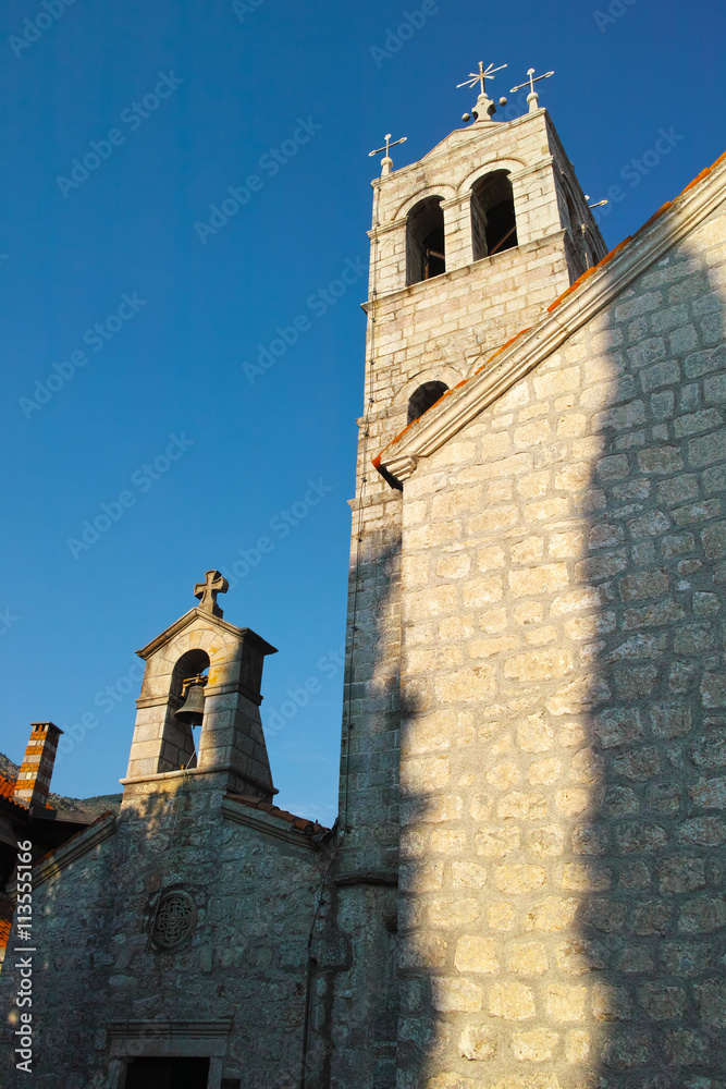 Fototapeta premium Montenegro church monastery summer shot