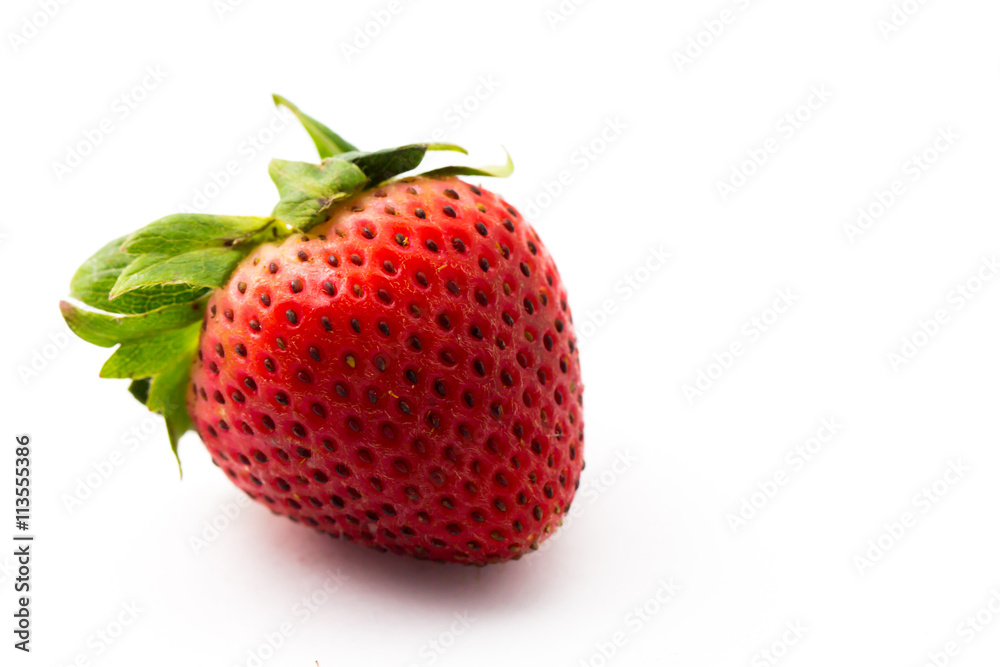 Strawberry on white background 