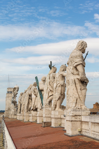 Statues on the roof