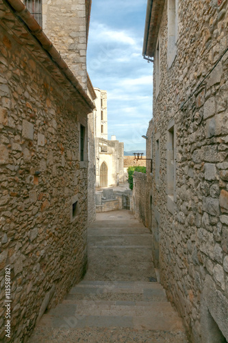 Fototapeta Naklejka Na Ścianę i Meble -  Girona. The traditional city street.