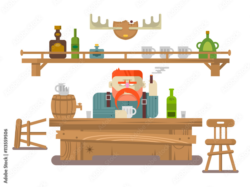 Obraz premium Interior of the bar