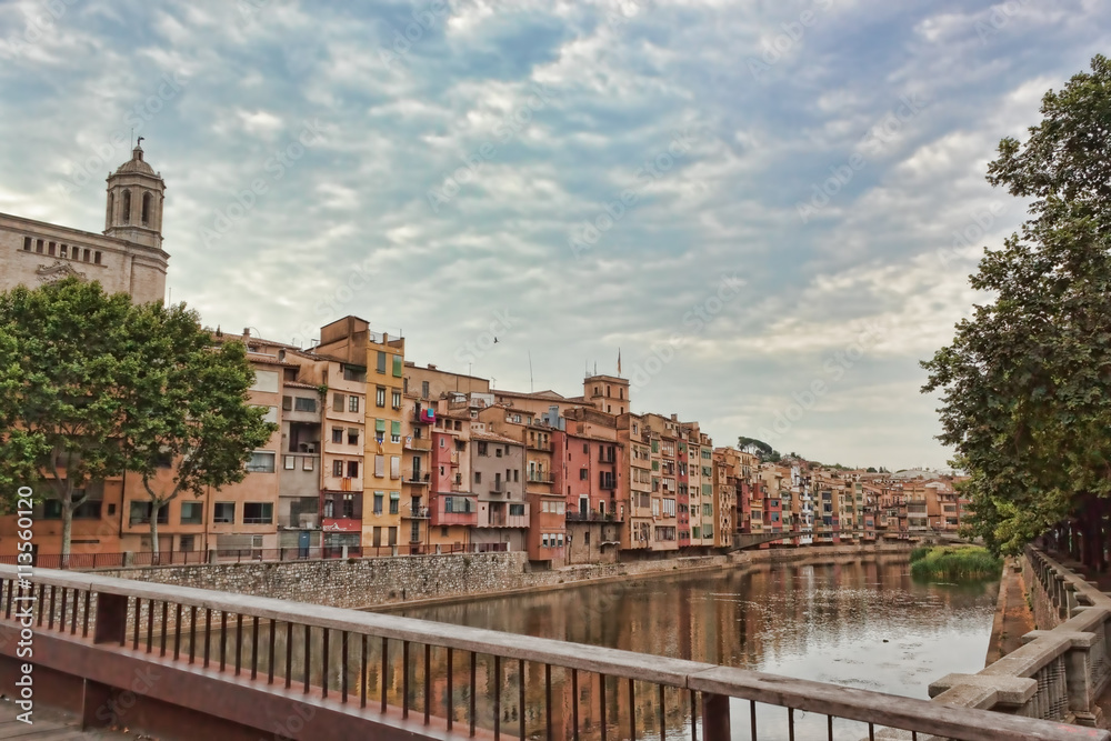 Onyar River in Girona