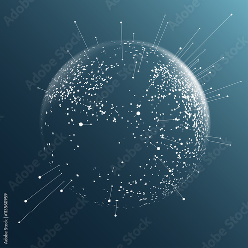 Dot sphere effect