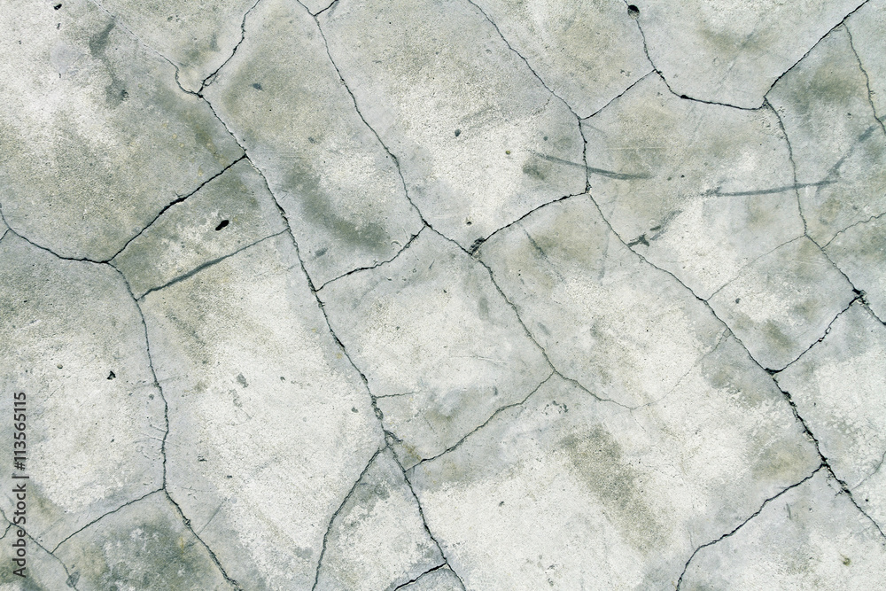 Obraz premium Broken cement floor