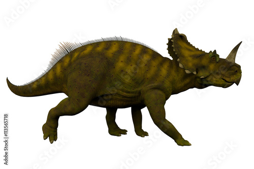 Centrosaurus Side Profile - Centrosaurus was a herbivorous ceratopsian dinosaur that lived in Canada during the Cretaceous Period. © Catmando