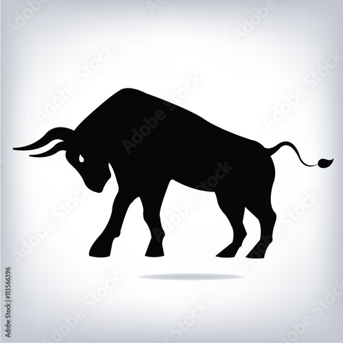 Vector image of an bull