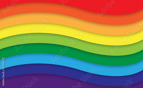 Abstract rainbow curve background, Vector illustration eps10
